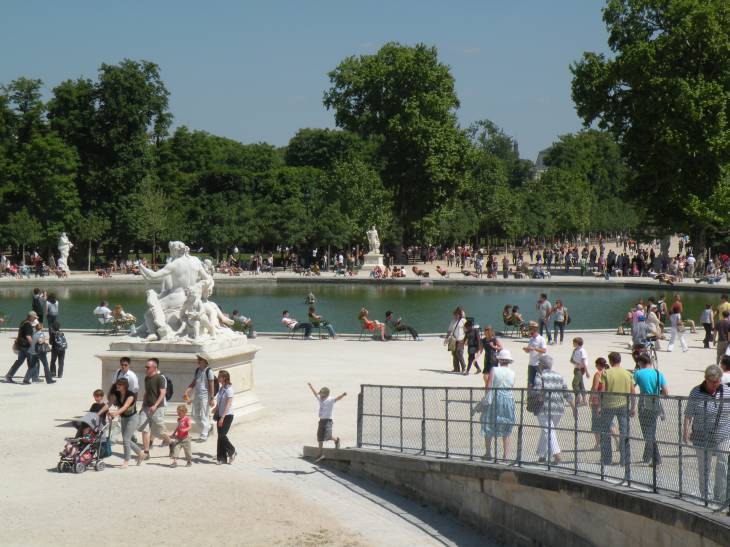 journée de chaleur au jardin des Tuileries